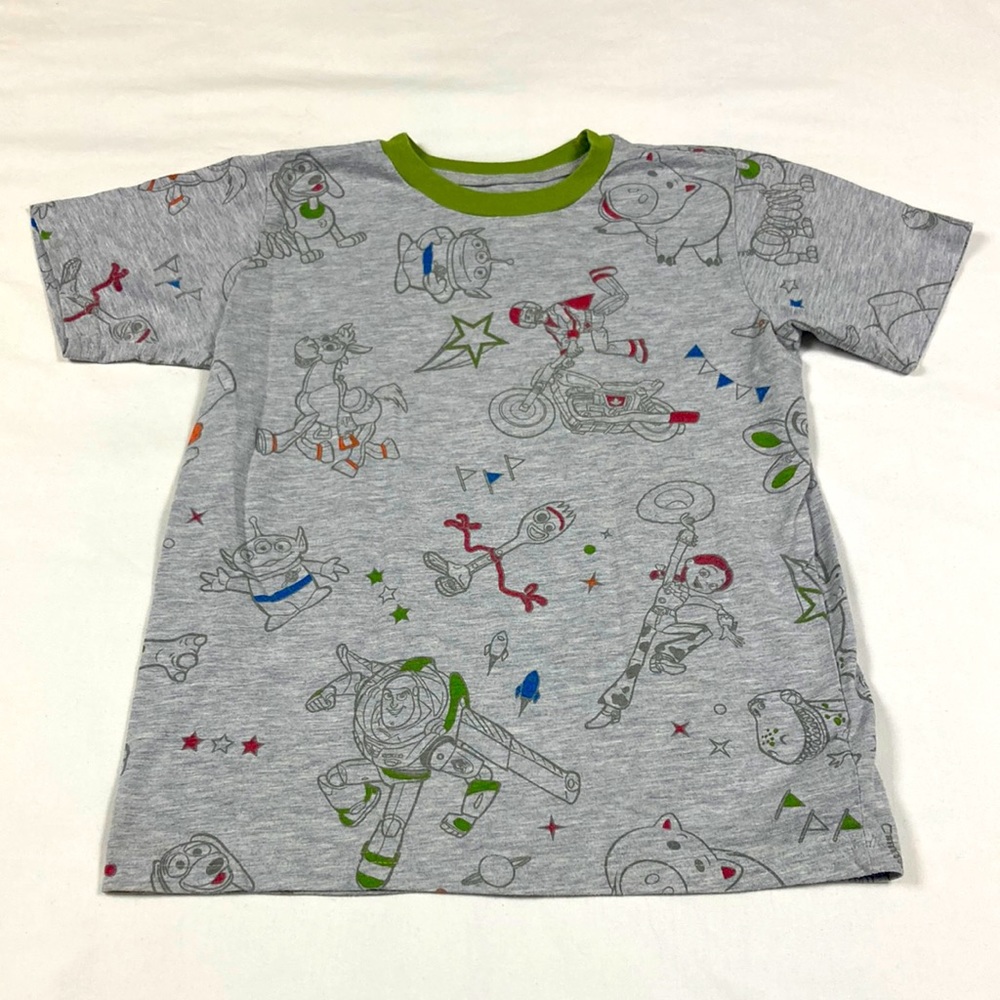 Disney’s toy story boys gray short sleeve T-shirt size medium, 7/8